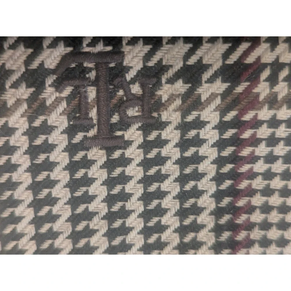 Ralph Lauren Plaid Houndstooth Small Shoulder Bag Purse Baguette Hobo Y2K Style
